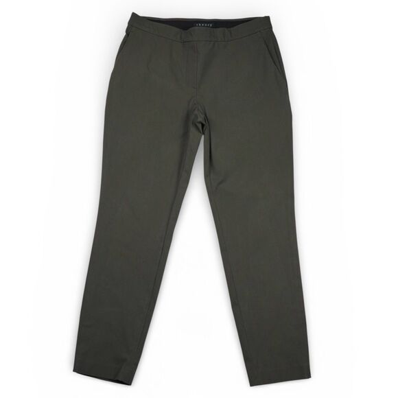 Theory Pants - Theory Thaniel Approach Army Green Stretch Pants Pockets Size 6